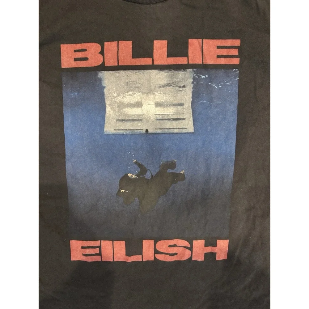 Billie Eilish T-Shirt Adult XXL Hit Me Hard And Soft 2024 Album Merch Crewneck
